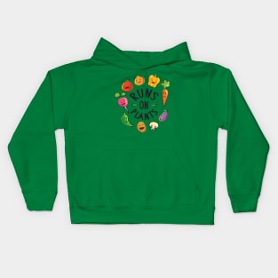 Runs On Plants Kids Hoodie